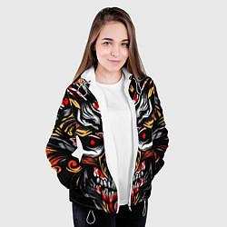 Куртка с капюшоном женская Dark Knight, цвет: 3D-белый — фото 2