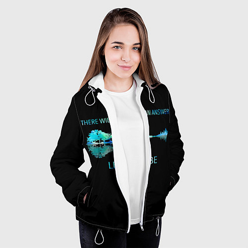 Женская куртка The Beatles / 3D-Белый – фото 3