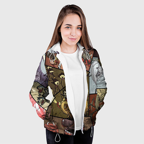 Женская куртка Dont Starve / 3D-Белый – фото 3