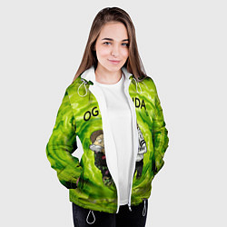 Куртка с капюшоном женская Репер - OG Buda, цвет: 3D-белый — фото 2