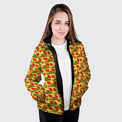Куртка с капюшоном женская День Защитника Отечества, цвет: 3D-черный — фото 2
