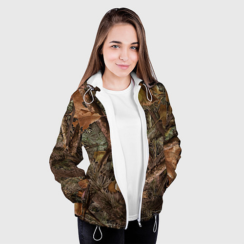 Женская куртка Охотничий камуфляж / 3D-Белый – фото 3