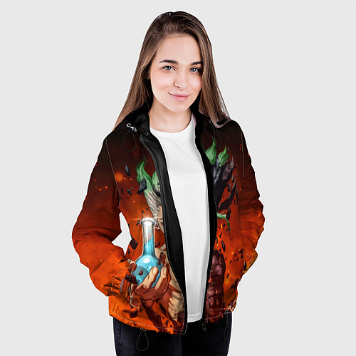 Женская куртка Доктор Стоун / 3D-Черный – фото 3