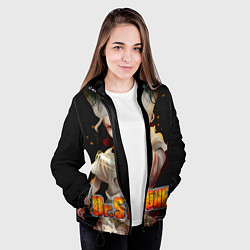 Куртка с капюшоном женская Доктор Стоун, цвет: 3D-черный — фото 2