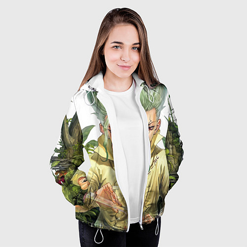 Женская куртка Доктор Стоун / 3D-Белый – фото 3