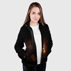 Куртка с капюшоном женская Dark fox, цвет: 3D-черный — фото 2