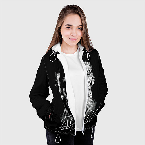 Женская куртка Кристиано Рональдо автограф / 3D-Белый – фото 3