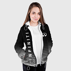 Куртка с капюшоном женская Infiniti, цвет: 3D-белый — фото 2
