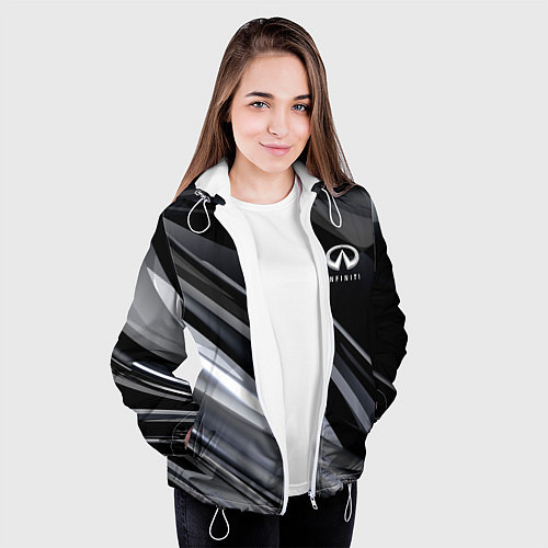 Женская куртка Infiniti / 3D-Белый – фото 3