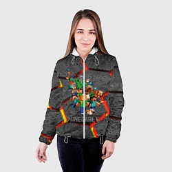 Куртка с капюшоном женская MINECRAFT МАНКРАФТ, цвет: 3D-белый — фото 2