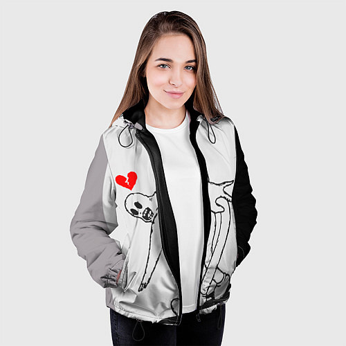 Женская куртка GHOSTEMANE / 3D-Черный – фото 3