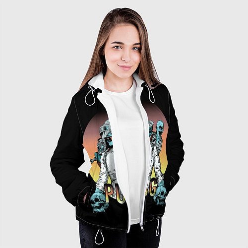 Женская куртка Pubg / 3D-Белый – фото 3