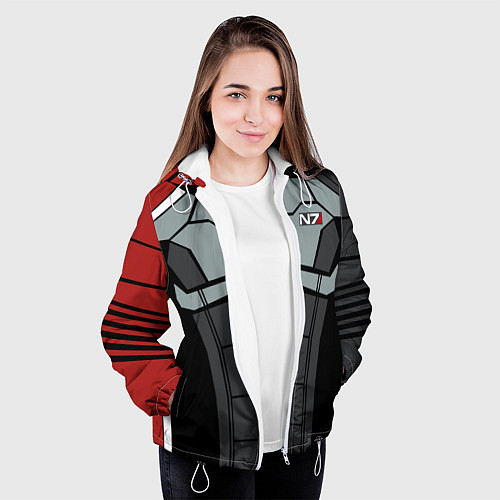 Женская куртка КОСТЮМ N7 MASS EFFECT N7 М / 3D-Белый – фото 3