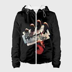 Куртка с капюшоном женская Judas Priest, цвет: 3D-белый
