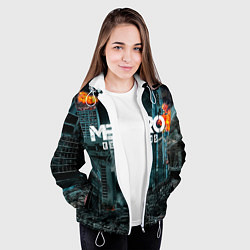 Куртка с капюшоном женская Metro Exodus, цвет: 3D-белый — фото 2