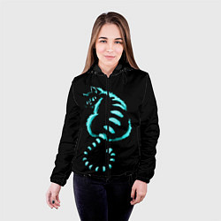 Куртка с капюшоном женская ВОЛШЕБНЫЙ КОТ, цвет: 3D-черный — фото 2