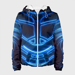 Куртка с капюшоном женская Неоновая броня Neon Armor, цвет: 3D-белый