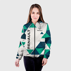 Куртка с капюшоном женская Renault, цвет: 3D-черный — фото 2
