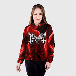 Куртка с капюшоном женская MAYHEM, цвет: 3D-черный — фото 2