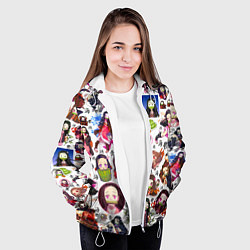Куртка с капюшоном женская НЕЗУКО, цвет: 3D-белый — фото 2