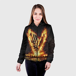 Куртка с капюшоном женская ВИКИНГИ VIKINGS V, цвет: 3D-черный — фото 2