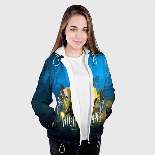 Женская куртка LITTLE NIGHTMARES 2 / 3D-Белый – фото 3