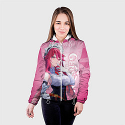 Куртка с капюшоном женская GENSHIN IMPACT, РОЗАРИЯ, цвет: 3D-белый — фото 2