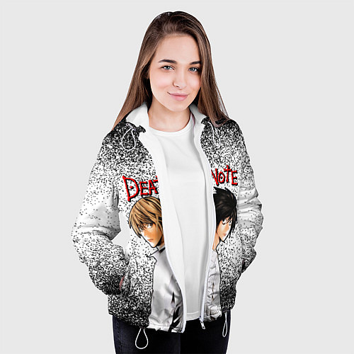 Женская куртка ТЕТРАДЬ СМЕРТИ / 3D-Белый – фото 3