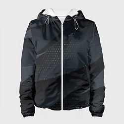 Куртка с капюшоном женская Волны, цвет: 3D-белый