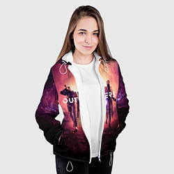 Куртка с капюшоном женская Outriders, цвет: 3D-белый — фото 2