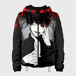 Куртка с капюшоном женская ТОКИЙСКИЙ ГУЛЬ TOKYO GHOUL, цвет: 3D-черный