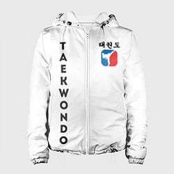 Куртка с капюшоном женская Тхэквондо Taekwondo, цвет: 3D-белый