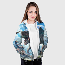 Куртка с капюшоном женская Ark Survival Evolved, цвет: 3D-белый — фото 2