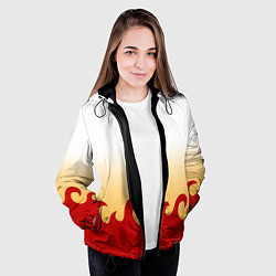 Куртка с капюшоном женская ШИНДЖУРО РЕНГОКУ KNY, цвет: 3D-черный — фото 2