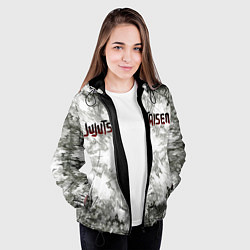 Куртка с капюшоном женская Магическая битва, цвет: 3D-черный — фото 2