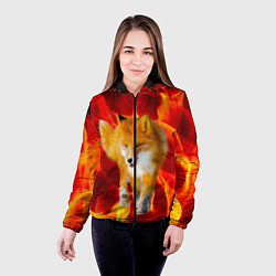 Куртка с капюшоном женская Fire Fox, цвет: 3D-черный — фото 2