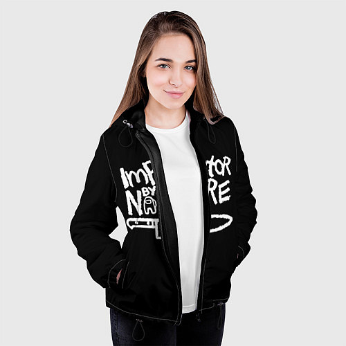 Женская куртка Among Us Naughty by Nature / 3D-Черный – фото 3