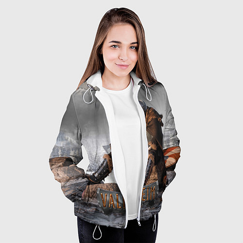 Женская куртка Valheim Викинг / 3D-Белый – фото 3