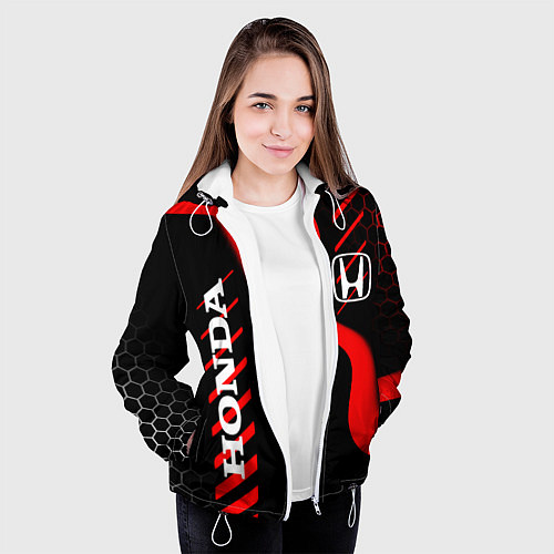 Женская куртка HONDA ХОНДА СПОРТ / 3D-Белый – фото 3