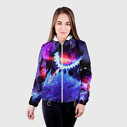 Куртка с капюшоном женская Solo leveling, цвет: 3D-белый — фото 2