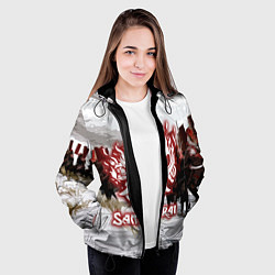 Куртка с капюшоном женская SAMURAI 2077, цвет: 3D-черный — фото 2