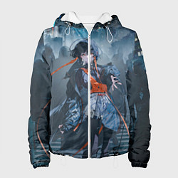 Куртка с капюшоном женская Rolua Noa in night city, цвет: 3D-белый