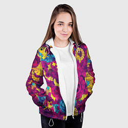 Куртка с капюшоном женская PINK FLOW, цвет: 3D-белый — фото 2