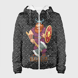 Куртка с капюшоном женская Valheim Викинг, цвет: 3D-белый