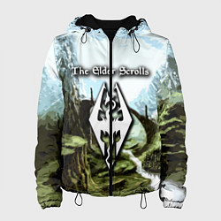 Куртка с капюшоном женская The Elder Scrolls Skyrim, цвет: 3D-черный