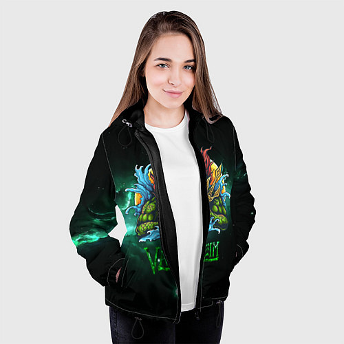 Женская куртка Valheim повелитель морей / 3D-Черный – фото 3