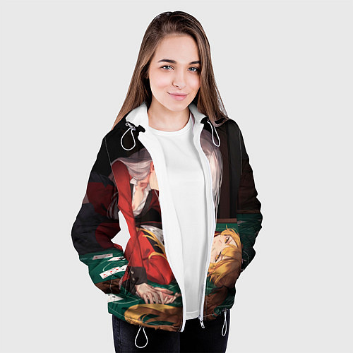 Женская куртка Yumeko Jabami, Sumera Itsuki / 3D-Белый – фото 3