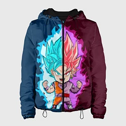 Куртка с капюшоном женская Vegeta power, цвет: 3D-черный