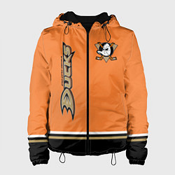 Куртка с капюшоном женская Anaheim Ducks, цвет: 3D-черный