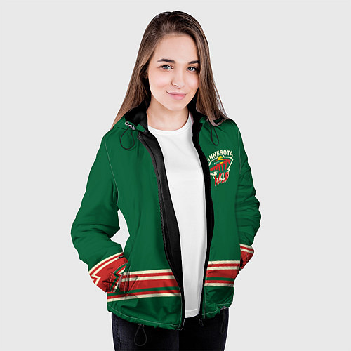 Женская куртка Minnesota Wild / 3D-Черный – фото 3